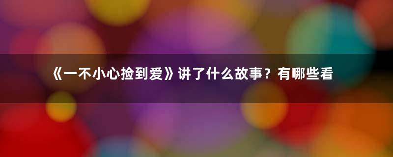 《一不小心捡到爱》讲了什么故事？有哪些看点？