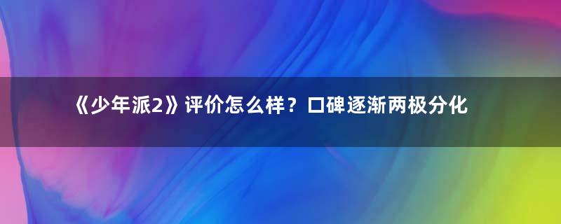 《少年派2》评价怎么样？口碑逐渐两极分化