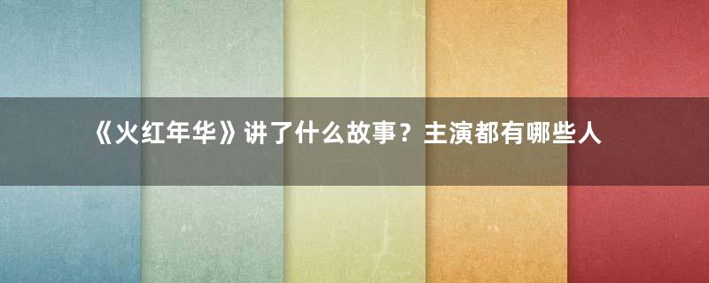 《火红年华》讲了什么故事？主演都有哪些人呢？