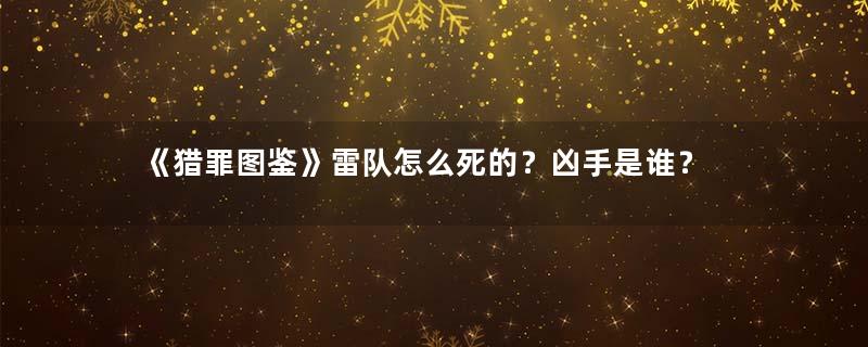 《猎罪图鉴》雷队怎么死的？凶手是谁？