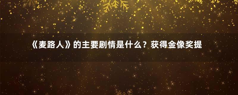 《麦路人》的主要剧情是什么？获得金像奖提名