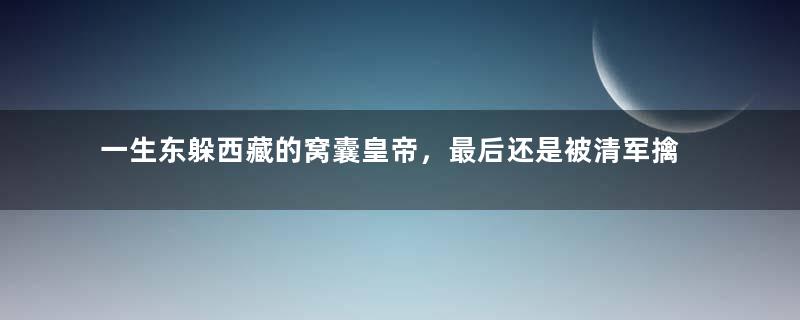 一生东躲西藏的窝囊皇帝，最后还是被清军擒杀