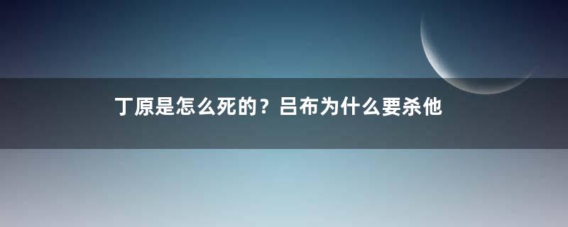 丁原是怎么死的？吕布为什么要杀他