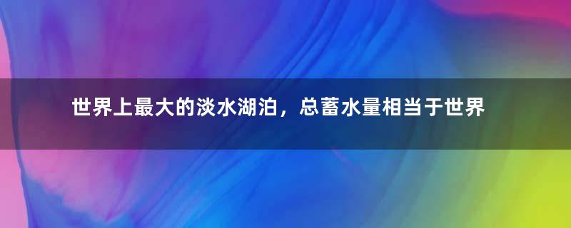 世界上最大的淡水湖泊，总蓄水量相当于世界上五分之一的淡水