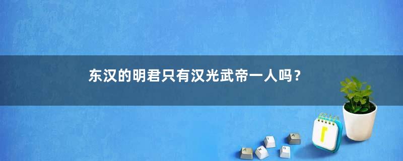 东汉的明君只有汉光武帝一人吗？