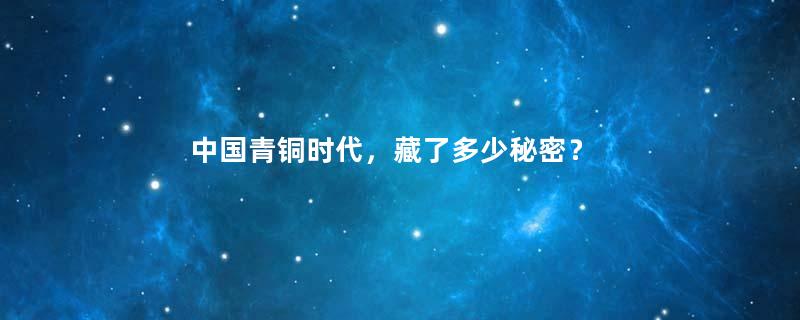 中国青铜时代，藏了多少秘密？
