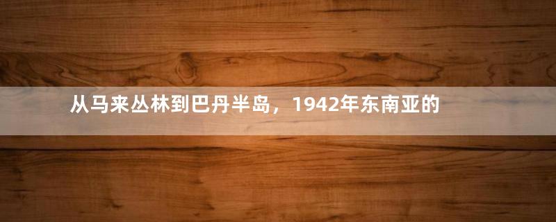 从马来丛林到巴丹半岛，1942年东南亚的美英联军为何屡战屡败