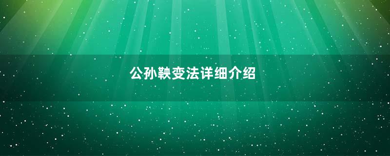 公孙鞅变法详细介绍