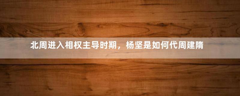 北周进入相权主导时期，杨坚是如何代周建隋的？