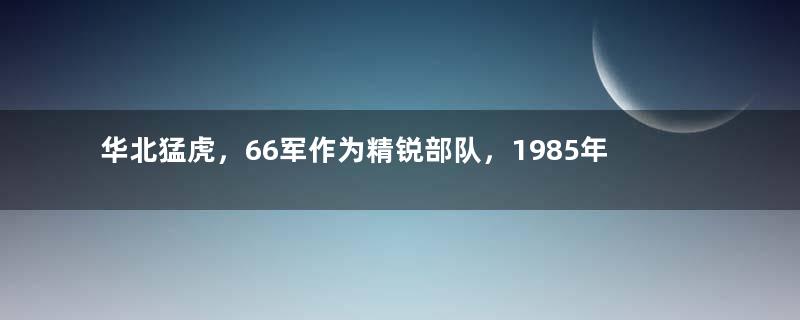 华北猛虎，66军作为精锐部队，1985年以前，为何驻扎在天津市？
