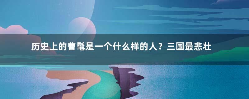 历史上的曹髦是一个什么样的人？三国最悲壮的小皇帝