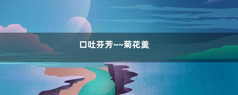 口吐芬芳~~菊花羹