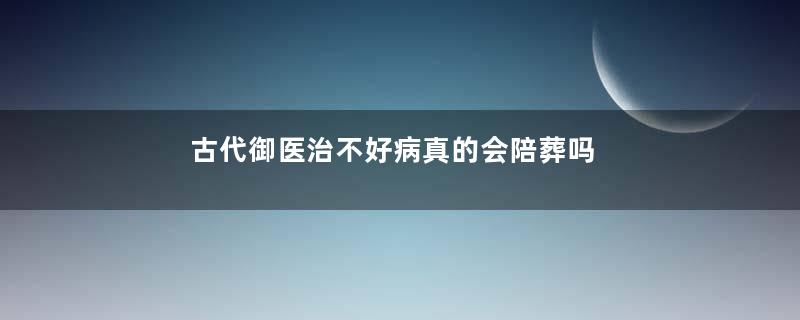 古代御医治不好病真的会陪葬吗