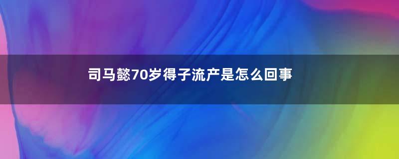 司马懿70岁得子流产是怎么回事