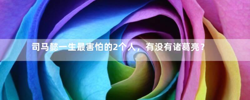 司马懿一生最害怕的2个人，有没有诸葛亮？