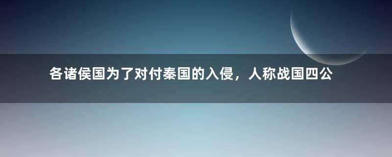 各诸侯国为了对付秦国的入侵，人称战国四公子的都有谁？