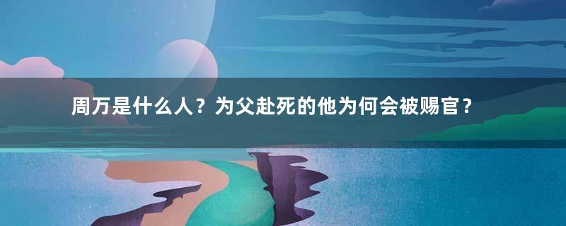 周万是什么人？为父赴死的他为何会被赐官？