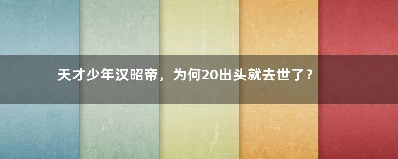 天才少年汉昭帝，为何20出头就去世了？