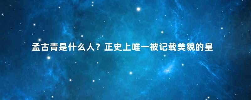 孟古青是什么人？正史上唯一被记载美貌的皇后