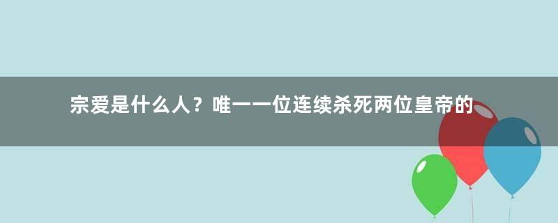 宗爱是什么人？唯一一位连续杀死两位皇帝的宦官