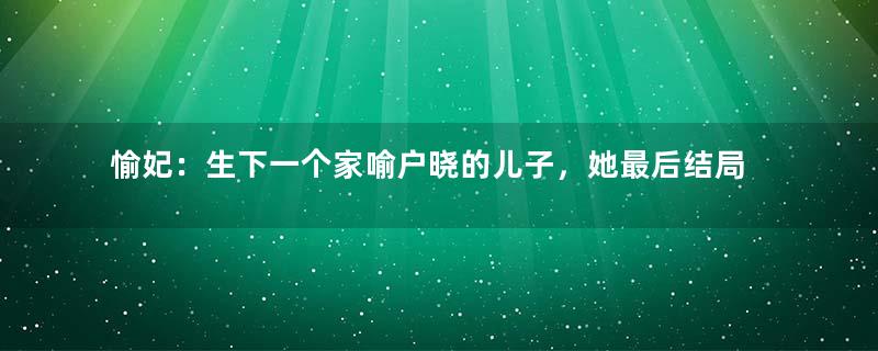 愉妃：生下一个家喻户晓的儿子，她最后结局如何？