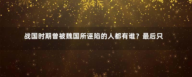 战国时期曾被魏国所诬陷的人都有谁？最后只能自食其果