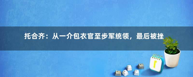 托合齐：从一介包衣官至步军统领，最后被挫骨扬灰