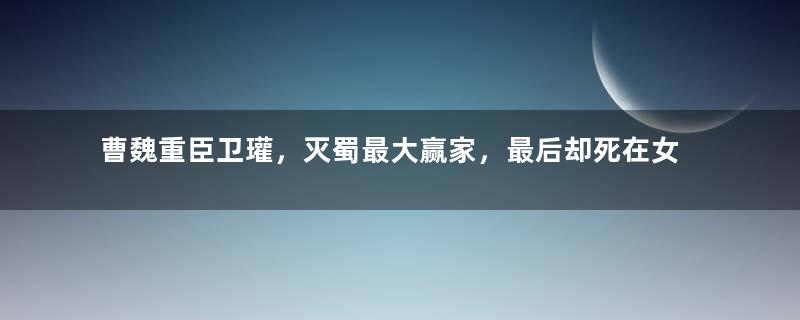 曹魏重臣卫瓘，灭蜀最大赢家，最后却死在女人手里