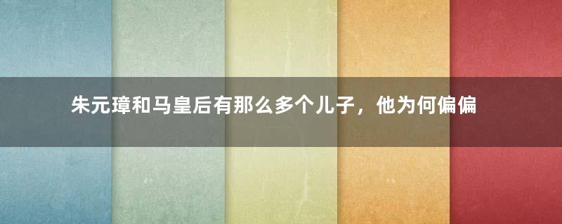 朱元璋和马皇后有那么多个儿子，他为何偏偏看重朱标？