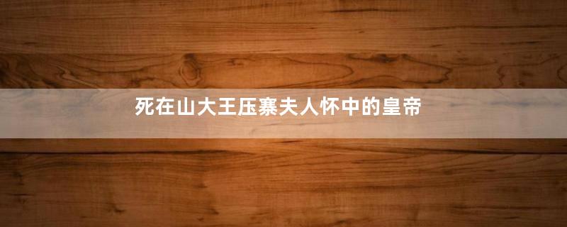 死在山大王压寨夫人怀中的皇帝