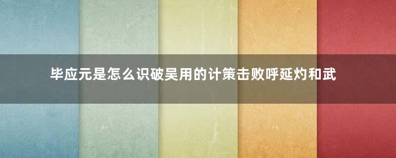 毕应元是怎么识破吴用的计策击败呼延灼和武松的？真相是什么