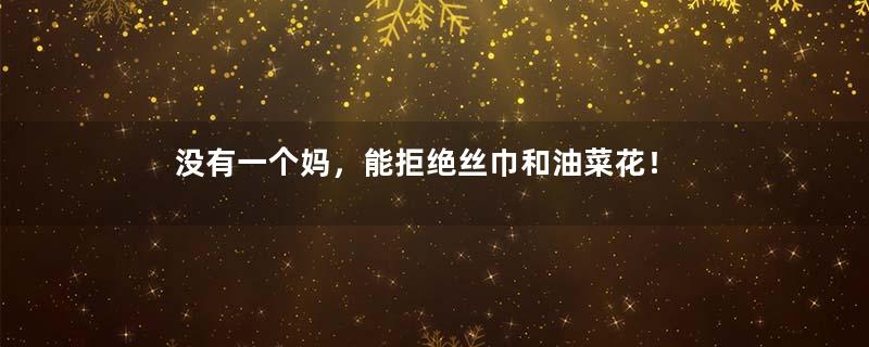 没有一个妈，能拒绝丝巾和油菜花！