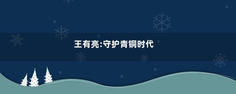 王有亮:守护青铜时代