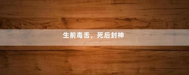 生前毒舌，死后封神