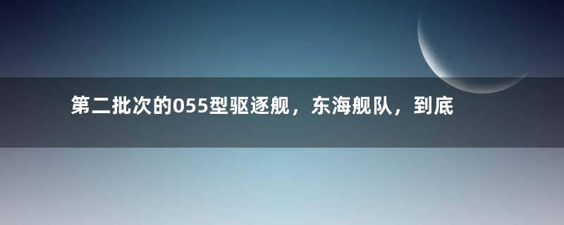第二批次的055型驱逐舰，东海舰队，到底能够分到几艘？
