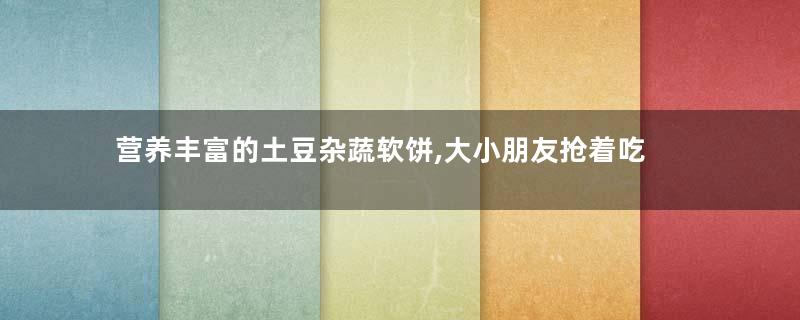 营养丰富的土豆杂蔬软饼,大小朋友抢着吃