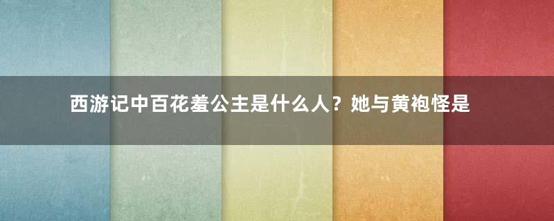 西游记中百花羞公主是什么人？她与黄袍怪是什么关系？