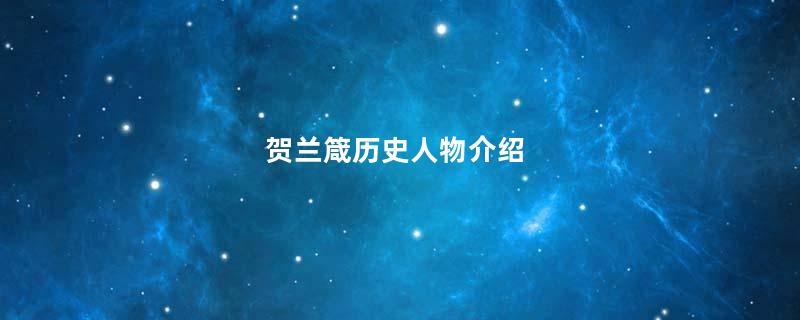 贺兰箴历史人物介绍