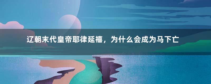 辽朝末代皇帝耶律延禧，为什么会成为马下亡魂？原因是什么