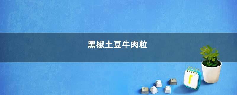 黑椒土豆牛肉粒